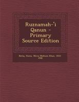 Ruznamah-'i Qanun 129584608X Book Cover