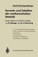 Formeln Und Tabellen Der Mathematischen Statistik 3642493769 Book Cover