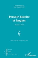 Pouvoir, histoire et langues: Réédition 2015 (Carnets d'Atelier de Sociolinguistique) (French Edition) 2343078645 Book Cover
