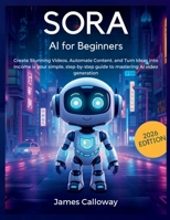 Sora AI for Beginners: Create Stunning Videos, Automate Content, and Turn Ideas into Income is your simple, step-by-step guide to mastering AI video generation B0GYFNCWH3 Book Cover