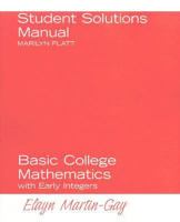 Basic College Mathematics with Early Integers: Student Solutions Manual 0321745930 Book Cover