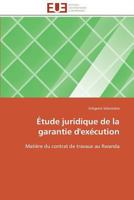 Étude Juridique de la Garantie d'Exécution 3841783104 Book Cover
