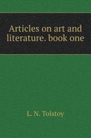 Articles about art and literature. book One 5519586551 Book Cover