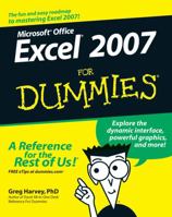 Excel 2007 For Dummies (For Dummies (Computer/Tech)) 0470037377 Book Cover