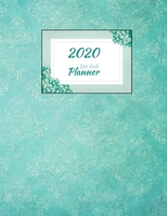 Dot Grid Planner: Greenish Blue Cover Diary agenda half-done for you Dotted Grid Journal with Calendar 1698992955 Book Cover