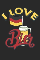 I Love German Bier: Unlined / Plain Oktoberfest Notebook / Journal Gift - Large ( 6 x 9 inches ) - 120 Pages || Softcover 1674037317 Book Cover