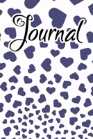 Journal: Journal for women to write Salte Blue Falling Hearts 1657935442 Book Cover