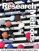 Research Methods, Design, and Analysis 0205701655 Book Cover