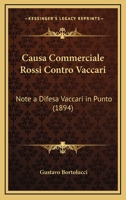 Causa Commerciale Rossi Contro Vaccari: Note a Difesa Vaccari in Punto (1894) 1160826471 Book Cover