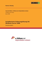 Scriptbasierte Sicherungslösung für Windows Server 2008 3668282951 Book Cover