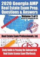 2020 Georgia AMP Real Estate Exam Prep Questions and Answers: Study Guide to Passing the Salesperson Real Estate License Exam Effortlessly [Volume 3 of 3] 1707987645 Book Cover