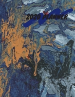 2020 Planner: Gray, Blue, & Gold Abstract Colors 8.5 X 11 Weekly Planner 1692586475 Book Cover