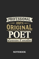 Professional Original Poet Notebook of Passion and Vocation: 6x9 inches - 110 graph paper, quad ruled, squared, grid paper pages - Perfect Office Job Utility - Gift, Present Idea 1696556988 Book Cover