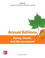 Annual Editions: Dying, Death, and Bereavement, 15/E 1259826848 Book Cover