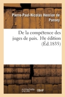 De la compétence des juges de paix. 10e édition 2013075200 Book Cover