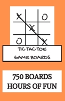 Tic Tac Toe Game Boards: Blank Tic Tac Toe Games (For Kids and Adults) 5.5x8.5 inch book 6 puzzles per page 1654198110 Book Cover