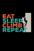 Eat sleep climb repeat: 6x9 Climbing dotgrid dot grid paper notebook notes 1677338202 Book Cover