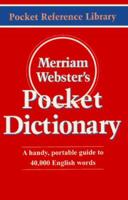 Merriam-Webster's Pocket Dictionary 0877795002 Book Cover