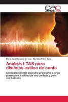 Análisis LTAS para distintos estilos de canto: Comparación del espectro promedio a largo plazo para 5 estilos de voz cantada y para voz hablada 3659073121 Book Cover