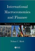 International Macroeconomics and Finance: Theory and Econometric Methods 063122288X Book Cover