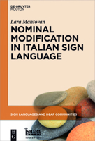 Nominal Modification in Italian Sign Language 1501513435 Book Cover