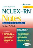 NCLEX-RN Notes: Core Review & Exam Prep (Davis's Notes) 0803615701 Book Cover