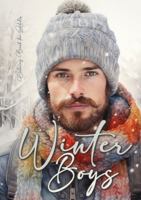 Winter Boys Coloring Book for Adults: Grayscale Winter Fashion Coloring Book Boys Men Portrait Coloring Book for Adults Knitted Winter Fashion Coloring Book (Winter Coloring Books) 3758428343 Book Cover