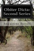 Obiter Dicta, Second Series 1023158876 Book Cover