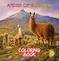 Andes of Ecuador Coloring book: andes, mountains, nature coloring book, stress relief coloring book, gift, educational coloring book geography, ... book, mountain scenery coloring book, B0GW5K2DPL Book Cover