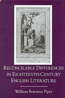 Reconcilable Differences in Eighteenth-Century English Literature 0874136830 Book Cover