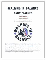 Walking In Balance Daily Planner B0FK5CZ51Y Book Cover