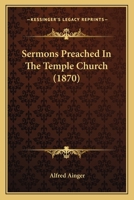 Sermons Preached in the Temple Church 0353906255 Book Cover