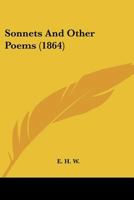 Sonnets And Other Poems 1104469979 Book Cover