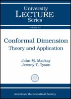 Conformal Dimension: Theory And Application 0821852299 Book Cover