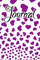Journal: Purple Falling Hearts Journal for women to write in 1657963349 Book Cover