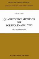 Quantitative Methods for Portfolio Analysis: MTV Model Approach (Theory and Decision Library B:) 9401047545 Book Cover