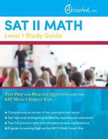 SAT II Math Level 1 Study Guide: Test Prep and Practice Questions for the SAT Math 1 Subject Test 1635301289 Book Cover