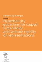 Hyperbolicity Equations for Cusped 3-Manifolds and Volume-Rigidity of Representations 887642167X Book Cover