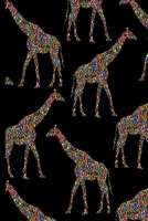 Giraffe Notebook: Giraffe Blank Lined Journal, Gift For Giraffes Lovers, Women, Men, Kids or Adults (6" x 9") 1672291720 Book Cover