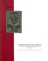 Principles of Management, MGT 301: University of Massachusetts-Amherst 0077241029 Book Cover