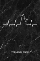 Terminplaner: Katzenbesitzer Kalender K�tzchen Herzschlag Terminkalender - Herz f�r Katzen Wochenplaner Katze Herzklopfen Wochenplanung K�tzchen Taschenkalender Feline To-Do Liste Termine 1672571685 Book Cover