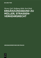 Erg�nzungsband Zu M�ller, Stra�enverkehrsrecht 3110989409 Book Cover