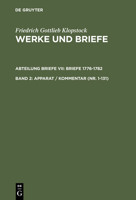 Werke und Briefe: Briefe 1776-1782 (2): Apparat /Kommentar (Nr. 1-131): Historisch-Kritische Ausgabe, Briefe 1776-1782: 002 3110089327 Book Cover