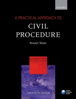 A Practical Approach to Civil Procedure (Practical Approach Series) 0192859366 Book Cover