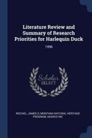 Literature Review and Summary of Research Priorities for Harlequin Duck: 1996 1377004929 Book Cover