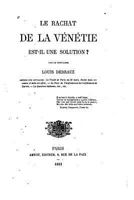 Le Rachat de la V�n�tie, Est-Il Une Solution 1534995277 Book Cover
