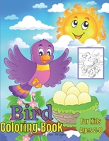 Bird Coloring Book: Amazing Coloring Books of Birds | Fun Coloring Book for Kids Ages 3 - 8, Page Large 8.5 x 11” B08PXHJCP5 Book Cover