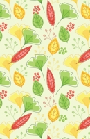 Lined Notebook A5 Size 110 Pages: Funny Ruled Journal. Cute Autumn Fall Green Orange Leaves 074 Unique Student Teacher Blank Scrapbook/ Composition/ Planner Great For Home School Office Writing 1699406081 Book Cover