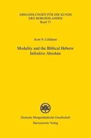 Modality and the Biblical Hebrew Infinitive Absolute 3447061588 Book Cover