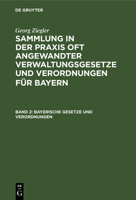 Bayerische Gesetze Und Verordnungen 3112358414 Book Cover